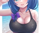 商用利用可！女の子の一枚絵の制作承ります サムネ,MV,アイコン,立ち絵,グッズ等一枚絵制作承ります イメージ3