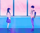 MV.歌ってみた. 1枚絵など描きます シンプル×ポップ×躍動感ある絵が得意です！幅広く出来ます イメージ4