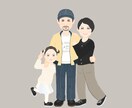 ほんわか笑顔の似顔絵を作成します ミニキャラみたいで可愛い♩似顔絵ギフトにも イメージ10