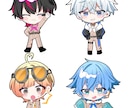 商用利用込み！ぷにぷに二頭身のSDイラスト描きます 7月20日納期可！〇お急ぎ〇募集中お気軽にご相談ください！ イメージ1