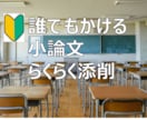 一度も書いたことなくても平気！小論文添削します 一文字もかけなくても、大丈夫！用意不要 イメージ1