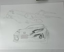 あなたの愛車を鉛筆画で丁寧に描きます 細部までこだわった丁寧な鉛筆画で,愛車の魅力を描きあげます! イメージ3