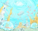 映える背景描きます シンプル〜緻密な背景までご相談内容に応じてお描きします！ イメージ9