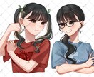 バストアップは一律料金で描きます 推しへのフラスタなどに可愛いイラストを添えてみませんか？ イメージ2