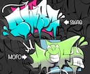 グラフィティー"スローアップ"のデザイン描きます HIPHOP・Graffitiデザインをお求めの方へお勧め! イメージ2