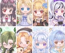 目を引くようなキラキラ可愛いアイコン描きます キラキラ可愛いアイコンであなたのキャラを描きます イメージ1