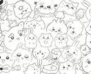 まんまる集合イラスト描いてます 癒しのまんまるキャラクターが1枚の紙に集合！ イメージ7