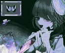 OC等イラストを描きます アナログ感のあるザラザラとした雰囲気、不穏描写が得意です！ イメージ1