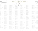 結婚式【英紙風席次表】丸投げできます シンプルおしゃれな席次表♪お好みの紙に印刷するだけ◎ イメージ3