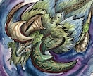 水墨画風イラストを作成します 筆で動きのあるイラストを描きます イメージ2