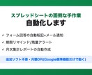 スプレッドシートの面倒な手作業を自動化します 毎日の転記・集計・リマインドを追加ソフトなしで自動化 イメージ1