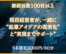 一緒に起業アイデア創出→プラン計画→実行支援します 起業で悩んでいる状況/課題に合わせ現実的なプランを提供します イメージ1