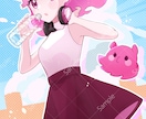 背景付きのキャラクターイラストを描きます 一枚絵、サムネイルなどが必要な方へ イメージ5