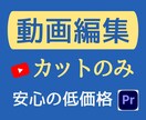YouTubeなど動画編集｜カット作業を代行します 【30分まで3,000円】ジェットカットもOK！ イメージ1
