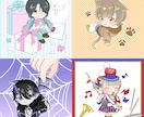 ミニキャライラスト制作します ぷにっと可愛いミニキャライラストお描きします イメージ5
