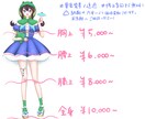 IRIAM/TRPG等配信用【立ち絵】描きます 細かいデザインが決まっていなくても大丈夫！女の子得意です！ イメージ2