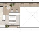 プレゼン用の住宅のイメージ図面作成します PDFの平面図から、プレゼン用のイメージ図面を作成します。 イメージ2