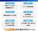 結果に繋がるLPを作成します “売れる”を設計する、成果直結のLPを イメージ4