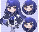 商用利用可能なミニキャラを描きます 商用利用可能、表情差分二つ付き！ イメージ2