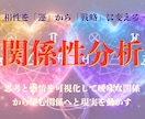 相性を「運」から「戦略」に変える関係性分析をします 思考と感情を可視化して曖昧な関係から望む関係へと現実を動かす イメージ1