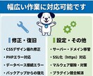 WordPress修正・復旧・カスタマイズ承ります ケースケが迅速対応｜小さな修正から保守までプロがサポート イメージ3