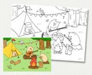 子ども向け！ぬりえの線画作成します お任せOK！保育園やイベント用、キッズコーナーに！ イメージ6