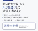 問い合わせメールの仕分けと返信下書きを自動化します 実測8.5秒/件の受付AIを御社の業務に合わせて構築します イメージ1