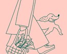 ポップでカラフルなイラスト描きます 線画、パステル、カラフル、植物、カフェ、人物 イメージ9