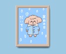 愛犬のゆるかわデフォルメイラストをお描きします グッズやアイコンに！うちの子のキャラクター風イラストを イメージ1