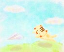 シンプルでゆるかわなデフォルメイラストを描きます アナログタッチのイラストです。商用OKです。 イメージ1