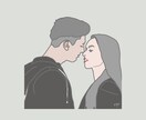 顔写真は苦手！同系色でまとめたイラストお作ります シンプルで雰囲気のあるイラストをアイコンや名刺にどうぞ♪ イメージ3