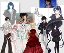 キャラデザから差分作成まで承ります TRPGで用いる立ち絵や衣装/表情差分などを安価&迅速納品！ イメージ1