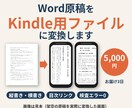 Word原稿をKindle用ファイルに変換します 目次リンク付き｜縦書き・横書き｜検査エラー0で納品 イメージ1