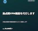 拠点間VPN構築を代行します 20拠点規模の構築実績をもとにご提案します イメージ1