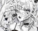 最短1日！病みかわなモノクロアイコン描きます 1〜3日のスピード納品／ワンカラー対応可／ラフまで修正無制限 イメージ1