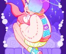 POPでかわいい1枚絵を描きます カラフルなイラストで人目をひきます！ イメージ10