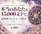 出生時間必須｜超精密ホロスコープで本質を鑑定します 1.5万文字超の完全版「本当のあなた」を徹底的に読み解きます イメージ1