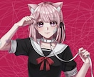 キラキラ︎︎でかっこかわいいイラスト制作致します 商用利用◎男女キャラ幅広く対応します♪ イメージ3