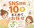 SNS投稿文10本作成します 投稿ネタに悩む方をサポートします イメージ1