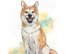 動物似顔絵・手描きの水彩で描きます 鮮やかなタッチの水彩画で、思い出をアートとして残しませんか? イメージ8