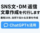 SNS文・DM返信・文章作成を代行します 最短10分、自然で伝わる文章を作成 イメージ1