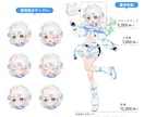 活動用のイラスト制作します 商用OK◎用途別プランあり！立ち絵・歌みた・グッズなど イメージ2