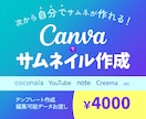 Canvaで作った編集可能なサムネイルお渡しします 次から自分でサムネイルが作れます！コミコミ価格！ イメージ1