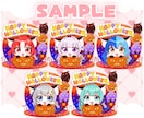 黒猫になれるハロウィンSD制作します ✧商用利用込み✧彩度高めなアクスタ風デザインです！ イメージ5