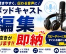 ポッドキャスト編集・ノイズ除去・音圧調整します 即納品可能！！お急ぎの方ご利用ください。 イメージ1