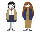 シンプルでいてゆるい等身の人物画を描きます シンプルなタッチでお安く人物を描きます イメージ3