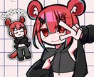 太線×ポップなデフォルメキャラ描きます 太線とぱきっとした色のポップなデフォルメイラストを制作します イメージ4