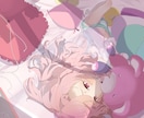 雰囲気重視！バチバチに映える⚡️一枚絵制作します VTuber様、配信者様向け！サムネ･一枚絵・グッズ対応！ イメージ4