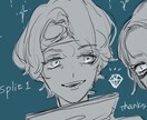 オリキャラ・ペア等イラストお描きします 小説キャラなど、参考画像がない方でも！【SNS利用〜観賞用】 イメージ2