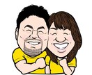 綺麗でPOPな似顔絵描きます ちょっとデフォルメした、POPで可愛い似顔絵です！ イメージ1